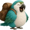 Эмодзи Попугай Сан