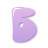 Эмодзи Pastel purple font