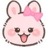 Эмодзи Pink Bunny