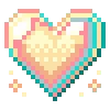 Эмодзи Pixel Hearts