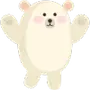 Эмодзи Полярный медведь