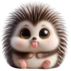 Эмодзи Ежик милый