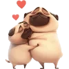 Эмодзи Милый Мопс