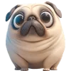 Эмодзи Милый Мопс
