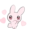 Эмодзи Rabbit And Girl Pink