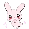 Эмодзи Rabbit And Girl Pink