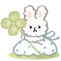 Эмодзи Fluffy Rabbit And Elephant