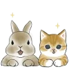 Эмодзи Котята и Кролики