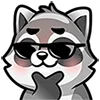 Эмодзи Raccoons