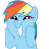 Эмодзи Rainbow Dash MLP