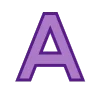 Фиолетовый шрифт