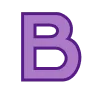 Эмодзи Фиолетовый шрифт