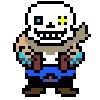 Эмодзи Undertale AU characters pixel