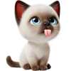 Эмодзи Сиамский котик