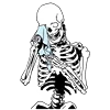 Эмодзи Skeleton Emoji Pack