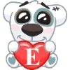 Эмодзи spotty love letters