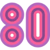 Эмодзи Шрифт 80е
