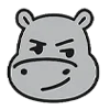 Эмодзи Бегемот
