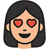 Эмодзи брюнетка