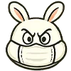 Эмодзи Крутой зайчик