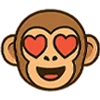 Эмодзи Обезьянка