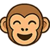 Эмодзи Обезьянка