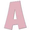 Розовый алфавит