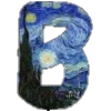 Эмодзи Шрифт Ван Гог | Font Van Gogh