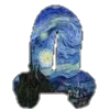 Эмодзи Шрифт Ван Гог | Font Van Gogh