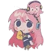 Эмодзи Vocaloid chibi