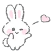 Эмодзи White Bunny Emoji