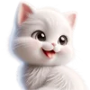 Белая котька