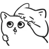 Эмодзи white cat