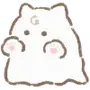 Эмодзи White Kitten