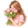 Эмодзи womens pink