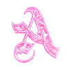 Pink Glitter Alphabet