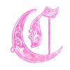 Эмодзи Pink Glitter Alphabet