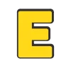 Эмодзи Желтый шрифт