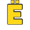 Эмодзи Желтый шрифт