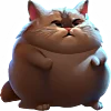 Эмодзи толстый кот