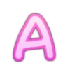 Pink font