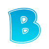 Эмодзи Голубой шрифт