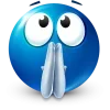Эмодзи Blue Face