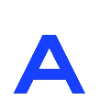 blue font