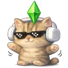 Эмодзи Sims Cats Emoji