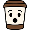 Эмодзи Кофе с эмоциями