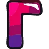 Эмодзи color alphabet🌈