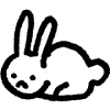 Эмодзи cute rabbit
