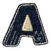 Denim letters