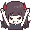 Эмодзи Devilish Menhera-chan